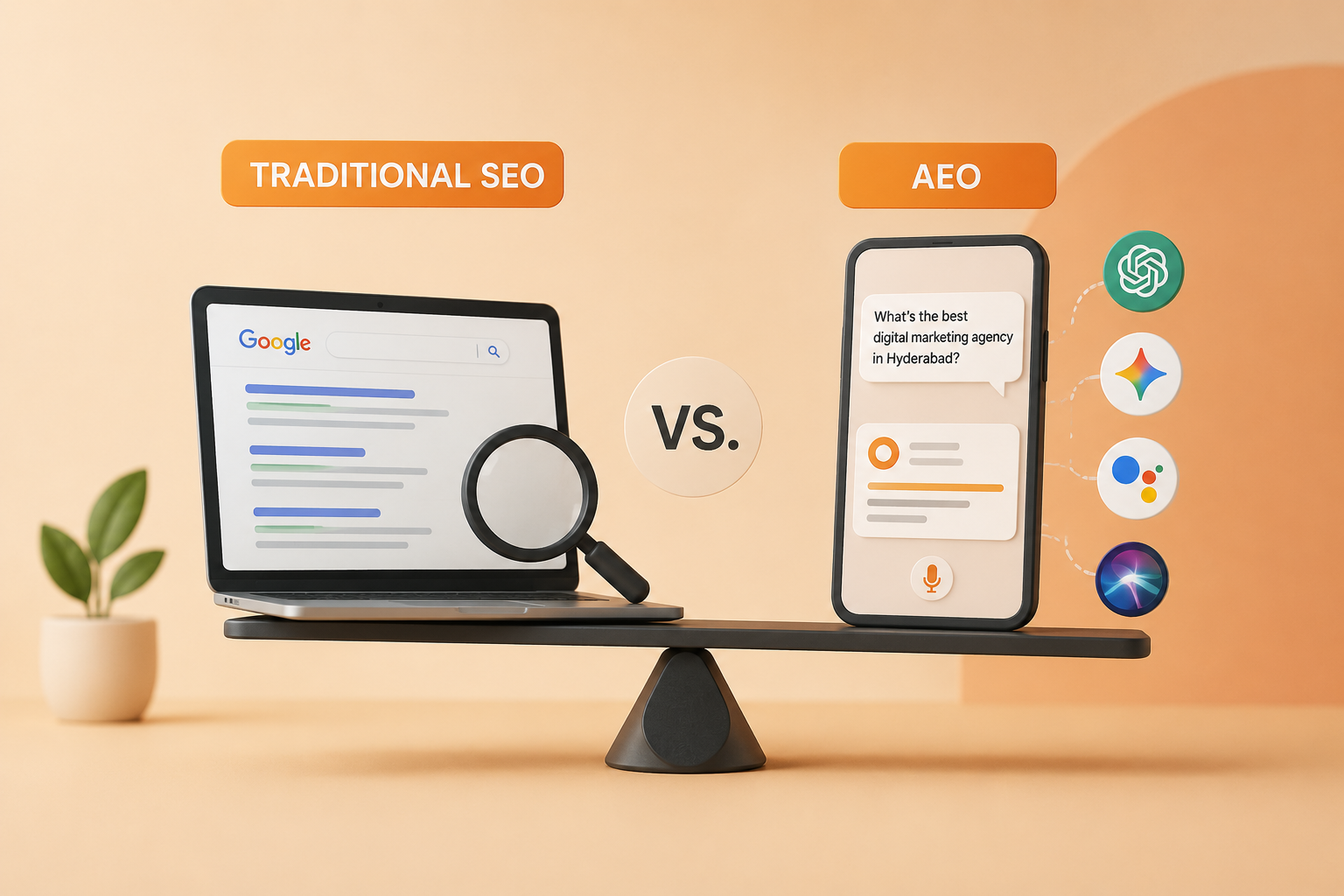 AEO vs Traditional SEO — Practical guide for Hyderabad marketers