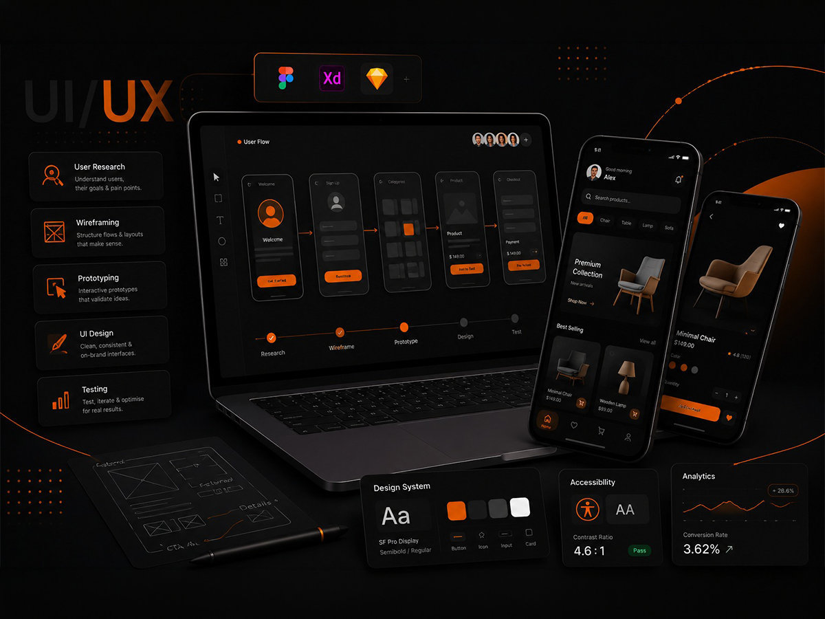 UI/UX design process